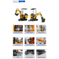 Cheapest EPA Mini Hydraulic Excavator 1Ton Mini Excavator